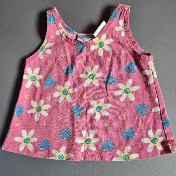 Baby's Pink and Blue Small Steps Floral Summer Set - Picture 2 of 5